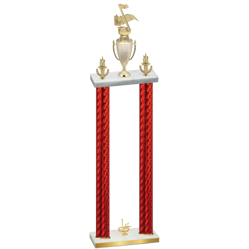 Double Red Carbon Fiber First Place Music Trophy