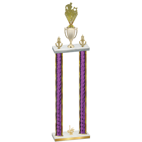Double Purple Glacier First Place Rugby Trophy