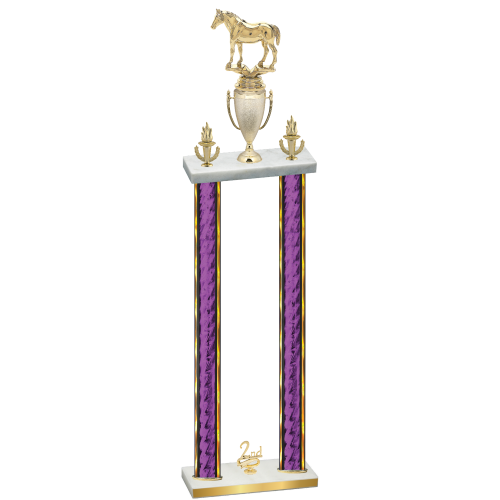 Double Purple Glacier Second Place Horses Trophy