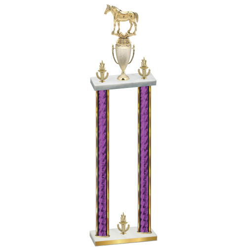Double Purple Glacier Victory Horses Trophy
