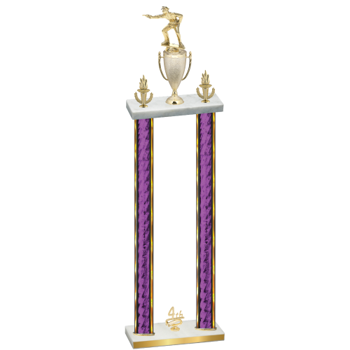 Double Purple Glacier Fourth Place Shooter Trophy