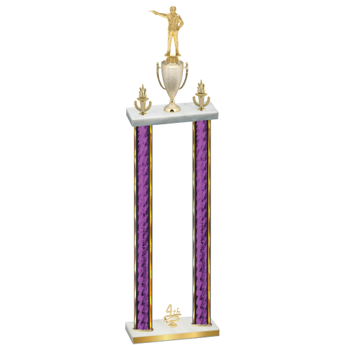 Double Purple Glacier Fourth Place Shooter Trophy