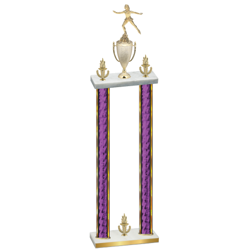 Double Purple Glacier Victory Skater Trophy