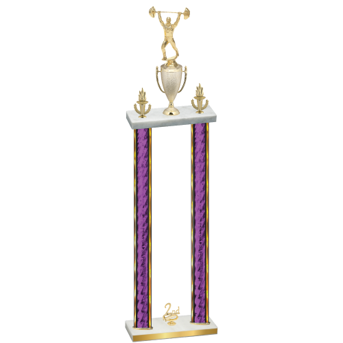 Double Purple Glacier Second Place Weights Trophy
