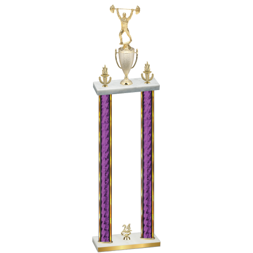 Double Purple Glacier Year Weights Trophy