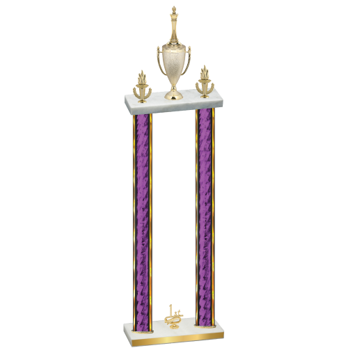 Double Purple Glacier First Place Chess Trophy