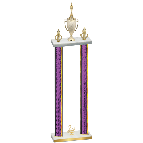 Double Purple Glacier Second Place Chess Trophy