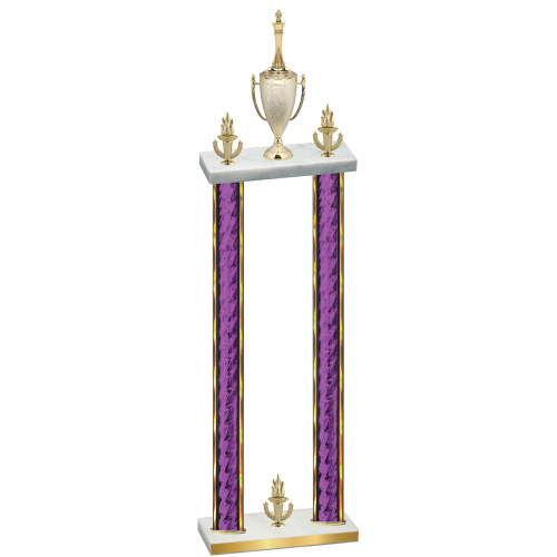 Double Purple Glacier Victory Chess Trophy