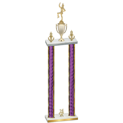 Double Purple Glacier Year Majorette Trophy