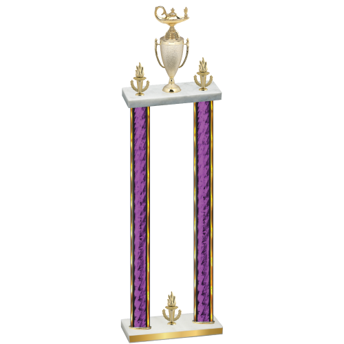 Double Purple Glacier Victory Academics Trophy