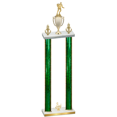 Double Green Glacier Third Place Rugby Trophy