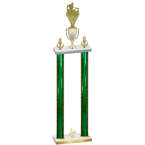 Double Green Glacier Fourth Place Rugby Trophy