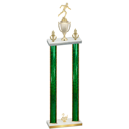 Double Green Glacier Second Place Running Trophy