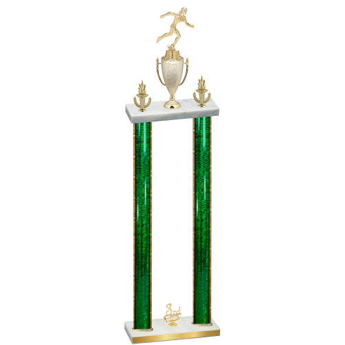 Double Green Glacier Third Place Running Trophy