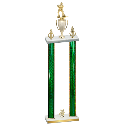 Double Green Glacier Year Hockey Trophy