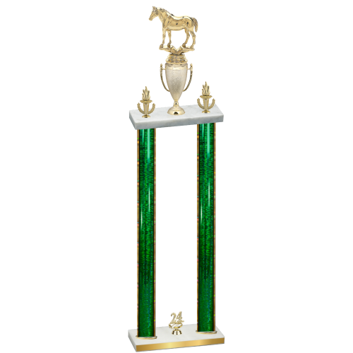 Double Green Glacier Year Horses Trophy
