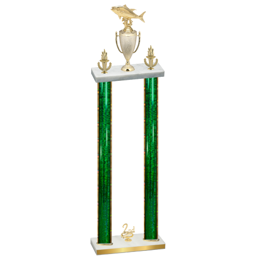 Double Green Glacier Second Place Fishing Trophy