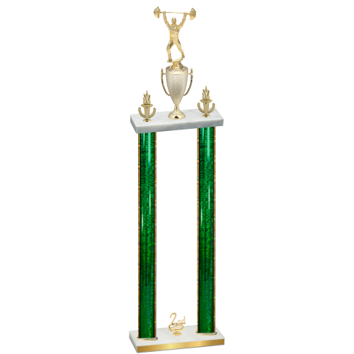 Double Green Glacier Second Place Weights Trophy