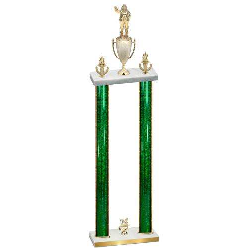 Double Green Glacier Year Holiday Trophy