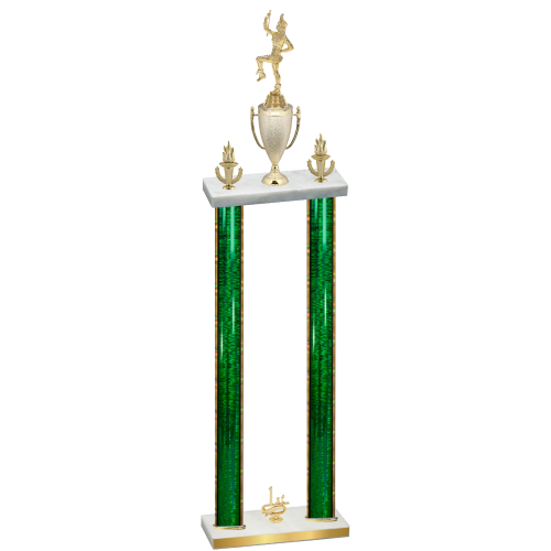 Double Green Glacier First Place Majorette Trophy