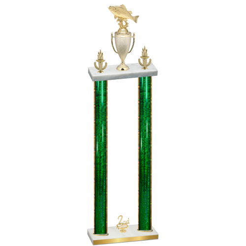 Double Green Glacier Second Place Fishing Trophy