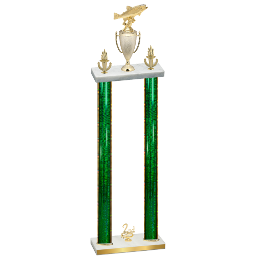 Double Green Glacier Second Place Fishing Trophy