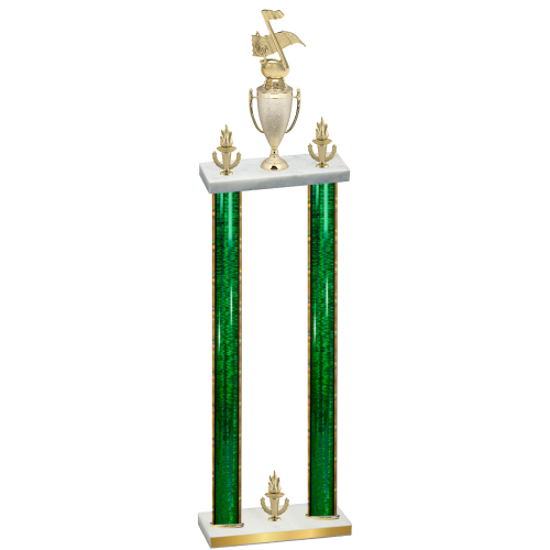 Double Green Glacier Victory Music Trophy