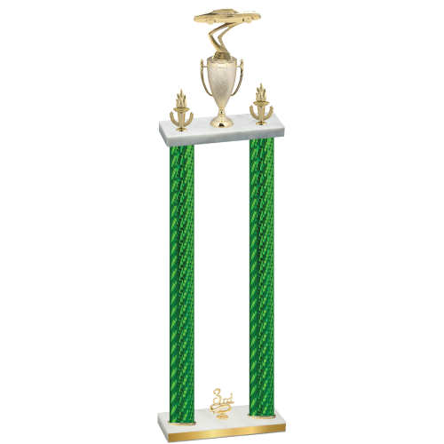 Double Green Carbon Fiber Third Place Cars Trophy
