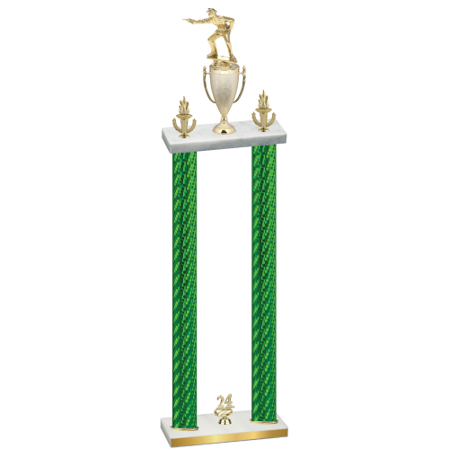 Double Green Carbon Fiber Year Shooter Trophy