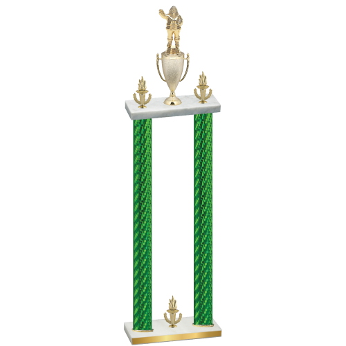 Double Green Carbon Fiber Victory Holiday Trophy