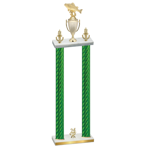 Double Green Carbon Fiber Year Fishing Trophy