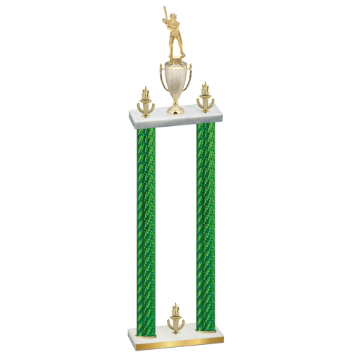 Double Green Carbon Fiber Victory Baseball Trophy