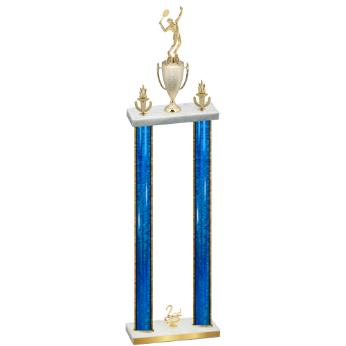 Double Blue Glacier Second Place Tennis Trophy