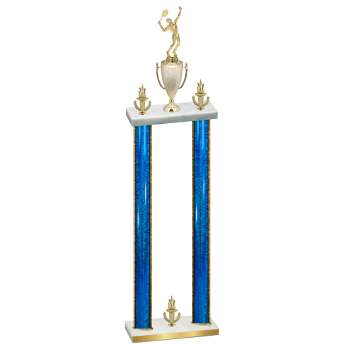 Double Blue Glacier Victory Tennis Trophy