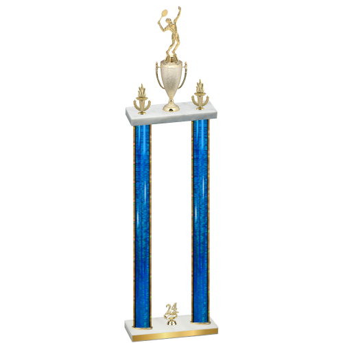 Double Blue Glacier Year Tennis Trophy