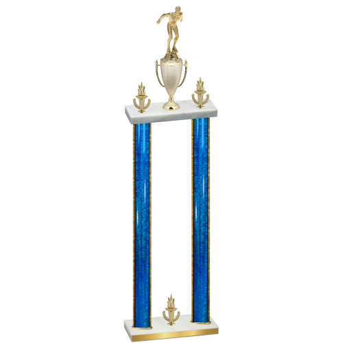 Double Blue Glacier Victory Swimming Trophy