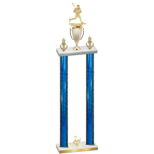 Double Blue Glacier Second Place Lacrosse Trophy