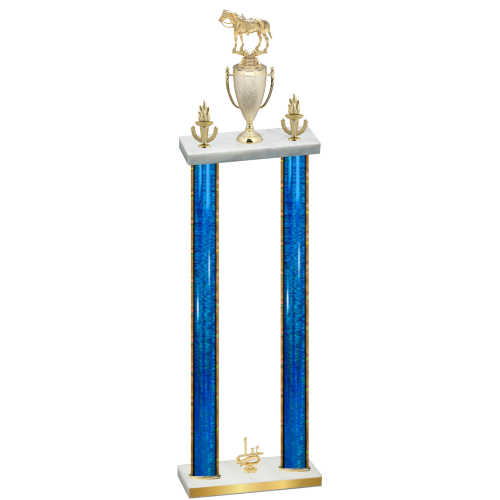 Double Blue Glacier First Place Horses Trophy