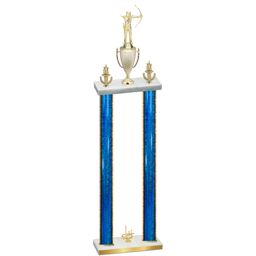 Double Blue Glacier First Place Archery Trophy
