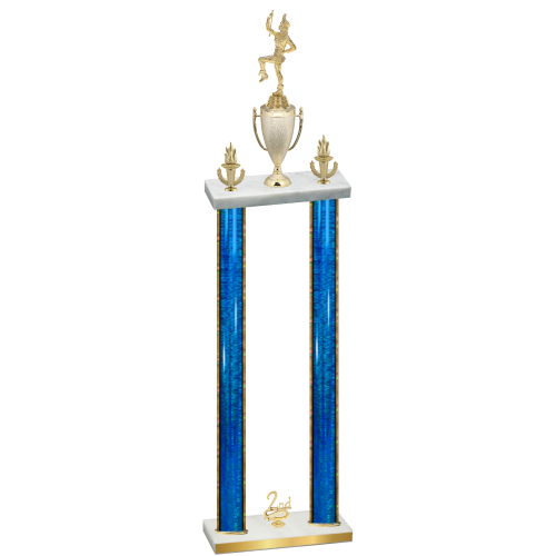 Double Blue Glacier Second Place Majorette Trophy