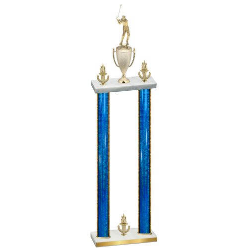 Double Blue Glacier Victory Golf Trophy