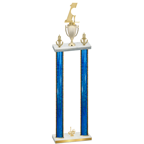 Double Blue Glacier First Place Golf Trophy