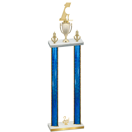 Double Blue Glacier Second Place Golf Trophy