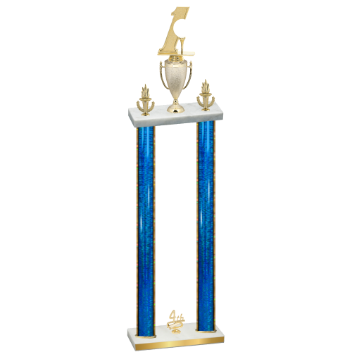 Double Blue Glacier Fourth Place Golf Trophy