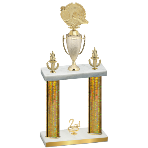 Double Gold Glacier Second Place Running Trophy