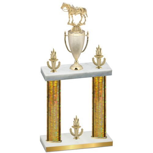 Double Gold Glacier Victory Horses Trophy