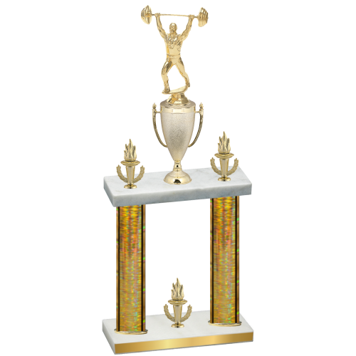 Double Gold Glacier Victory Weights Trophy