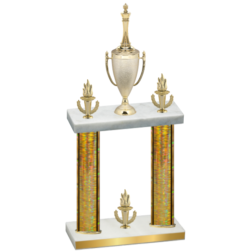 Double Gold Glacier Victory Chess Trophy