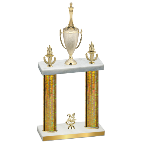 Double Gold Glacier Year Chess Trophy