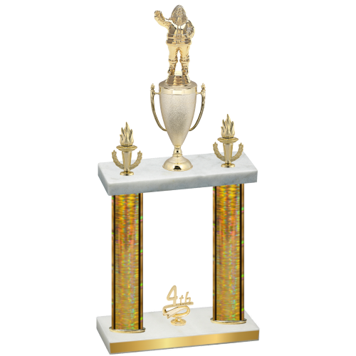 Double Gold Glacier Fourth Place Holiday Trophy